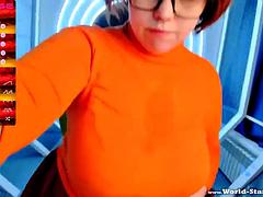 Enthousiasteling, Mooie dikke vrouwen, Flashing, Alleen, Speelgoed, Webcamera