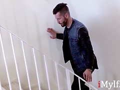 Alexis Fawx cheats on her husband with her stepson's best friend in a shower