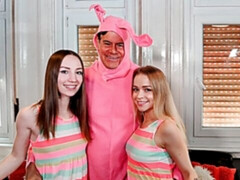 Grote kont, Pijpbeurt, Hondjeshouding, Klein, Gezichtspunt, Tatoeage, Tiener, Tieten likken