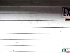 The Hot Body Girl & The Peeping Tom - Brunette with big natural tits fucked with cum load