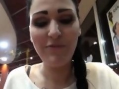 Leie, Braunhaarige, Spermaladung, Handjob, Hd, Öffentlich