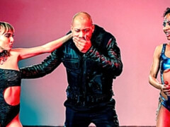 Negro, Mamada, Ffm, Pajear, Interracial, Latina, Tatuaje, Trio