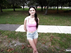 18 ans, Brunette brune, De plein air, Softcore, Adolescente