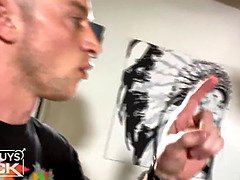 Zwart, Blond, Sperma in gezicht, Spel, Hd, Interraciaal, Rijden, Tiener