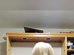 Enthousiasteling, Kont, Blond, Rondborstig, Dik, Huisgemaakt, Alleen, Tieten likken