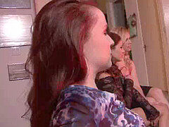 Asiático, Negro, Morena, Cuero, Lesbiana, Fiesta, Tatuaje, Adolescente