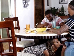 Schönheit, Blasen, Hundestellung, Schwarz, Milf, Orgasmus, Jungendliche (18+), Titten