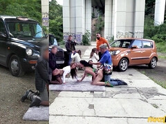 Leie, Grosse titten, Braunhaarige, Tschechisch, Absätze, Orgie, Im freien, Hintern versohlen