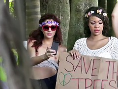 Mofos Hippie girls suck cock