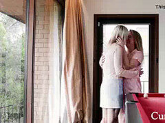 Paar, Fingern, Lesbisch, Milf