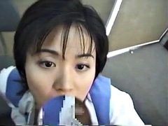 Asiatique, Nana, Gros seins, Sucer une bite, Tir de sperme, Branlette thaïlandaise, Japonaise, Bureau