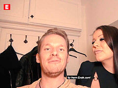 Éjaculer dans la bouche, Tir de sperme, Allemand, Rasée, Tatouage