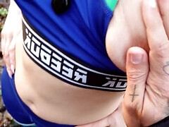 Bruinharig, Bedriegen, Lul, Sperma in gezicht, Moeder die ik wil neuken, Moeder, Openbaar, Spandexonderbroek