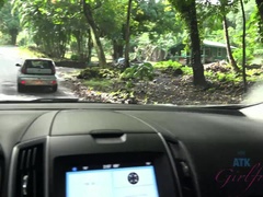 Минет, Брюнетки, Эксгибиционист, Оргазм, На природе, Крошечные, Киски, Влажная