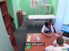 Leie, In den arsch, Arsch, Dildo, Arzt, Masturbation, Krankenschwester, Uniform