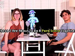 Большой член, Большие сиськи, Минет, Брюнетки, Колледж, Семяизвержение, Очки, Хд