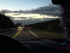 Bikini, Noire, Exhib, Masturbation, Petite femme, Pov, Fumer, Nénés