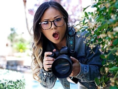 Bruinharig, Seksspeelgoed, Interraciaal, Lesbisch, Likken, Kut duiken, Geschoren, Tieten likken