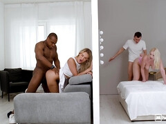 In den arsch, Aus dem arsch in den mund, Schwarz, Blasen, Europäisch, Aufs gesicht abspritzen, Flotter vierer, Kurzes haar