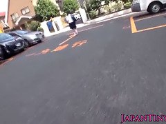 Peludo, Japonés, Pequeña, Coño, Colegiala, Adolescente, Uniforme, Bajo la falda