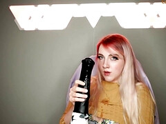 Leie, Grosser arsch, Grosse titten, Blondine, Vollbusig, Kehlenfick, Dildo, Titten