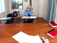 Grosse bite, Blonde, Sucer une bite, Queue, Fétiche, Hard, Étudiant, Professeur