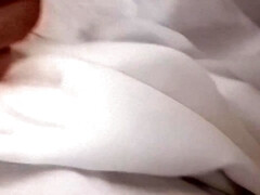 Hairy blonde granny gets a hot load on her hairy pussy in uniform