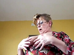 Dutch Mature BBW with Big Tits and Big Ass Using Toys Alone