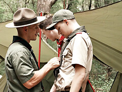 Amateur, Anal, Homosexuelle, De plein air, Public, Plan cul à trois, Uniforme
