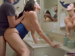 Hardcore, Hausfrau, Mutti, Nippel, Orgasmus, Höschen, Muschi, Rasiert