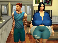 Belle grosse femme bgf, Grosse bite, Blonde, Sucer une bite, Groupe