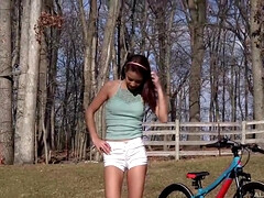 Belleza, Tetona, Hd, Natural, Pezones, Al aire libre, Afeitado, Solo