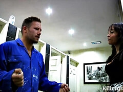 In den arsch, Grosser schwanz, Grosse titten, Blasen, Braunhaarige, Vollbusig, Jungendliche (18+), Titten