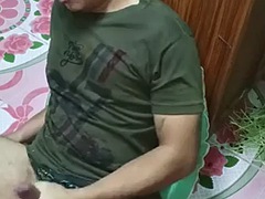 Amateur, Asiático, Verga grande, Gay, Masturbación, Solo, Tatuaje