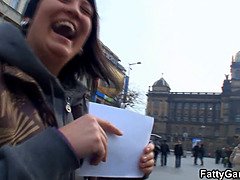 BBW picks up tourist for sex in the bathroom