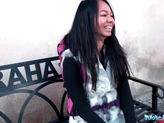 Amateur, Asiatique, Interracial, De plein air, Pov, Public, Réalité, Thaïlandaise