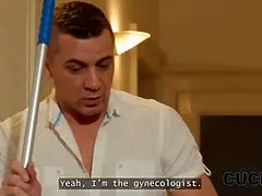 Blond, Bedriegen, Tsjechisch, Arts, Exam, Kut duiken, Schreeuwen, Uniformpje