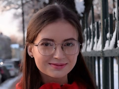 In den arsch, Arsch, Blasen, Brille, Handjob, Rasiert, Dürr, Entkleiden