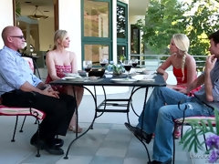 デカパイ, ブロンド, 巨乳な, 浮気者, 彼女, 淫乱熟女