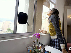 Latijnse vrouw, Masturbatie, Roken, Alleen, Speelgoed