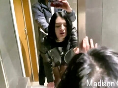 Prompt fuck-fest with Madison Quinn in a public rest room