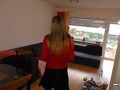 German MILF sabina gets her pussy pounded hard before she's satisfied with a big load