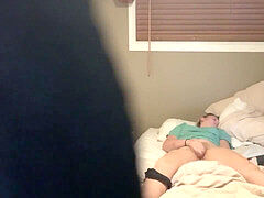 Hidden camera catches my nurse roommate tugging