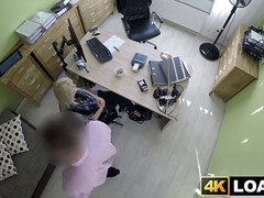 Wonderful blond bent over and screwed hard in office