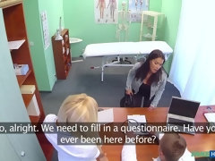 Nympho Nurse Gives Breast Exam