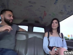 Awesome sex in the old van with a young white babe Sadie Blake
