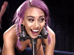 Submissive girl Janice Griffith is tortured in BDSM dungeon