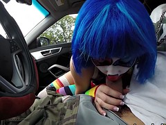 StrandedTeens  Dirty clown gets into some funny business