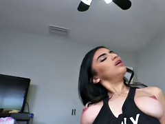 Busty Latina teen got first time anal sex pov