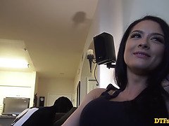 SEXY PORNSTAR BABE KATRINA JADE TAKES ROUGH PUSSY POUNDING AND A HUGE LOAD OF CUM INTO HER SHAVED PUSSY